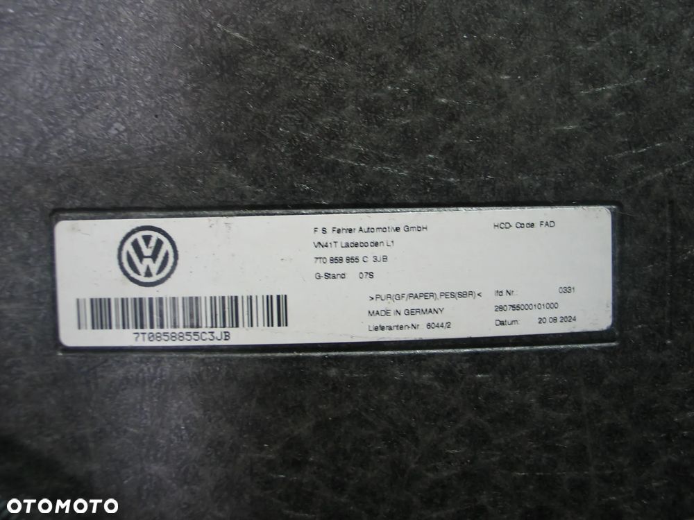 podloga polka bagaznika vw T7 multivan IV 21r- 7T0858855C oryginal - 8