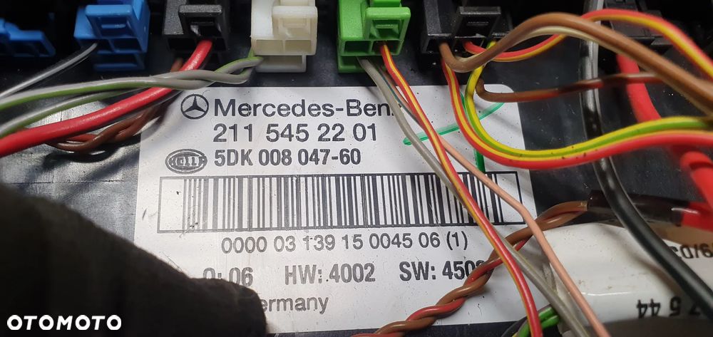 Moduł sterownik SAM Mercedes E-Klasa W211 2115452201 - 6