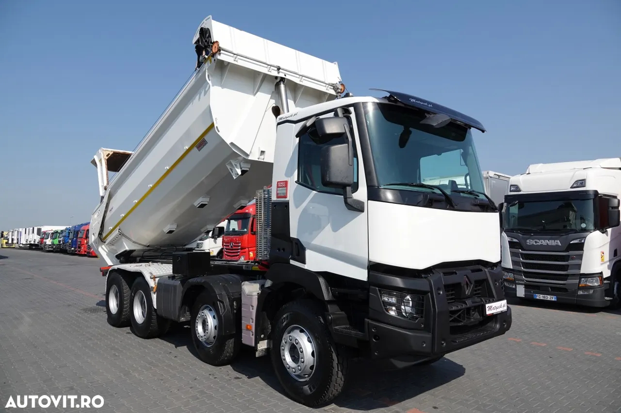 Renault C 480 / 8x4 / BASCULANTE SPATE / HYDROCLAP / 2018 / EURO 6 / - 5