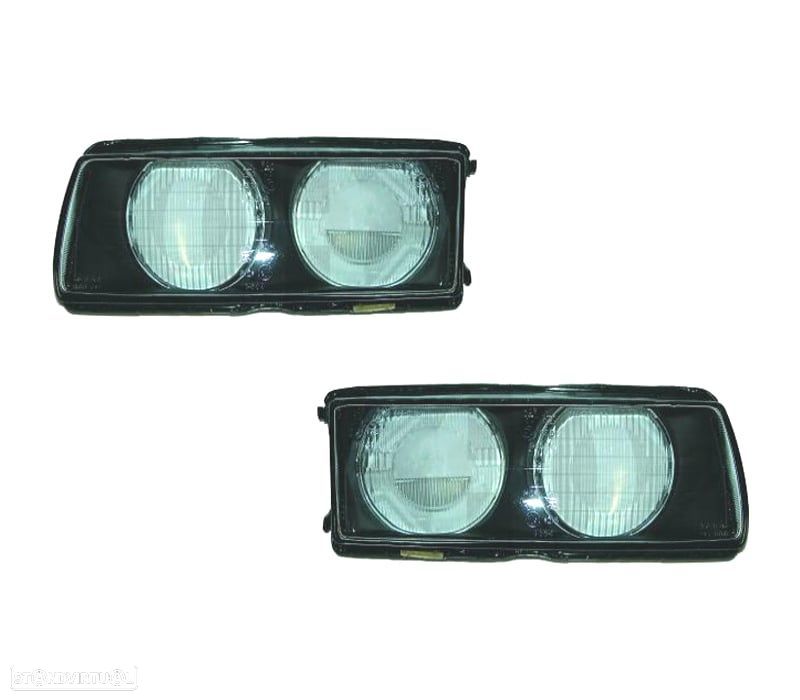 FARÓIS LENTES BMW E36 94-99 FUNDO PRETO - 1