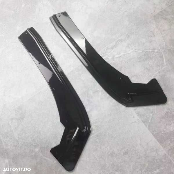 Extensii Splitere Prelungiri Extensie Bara Spate BMW F30, Negru Lucios - 2