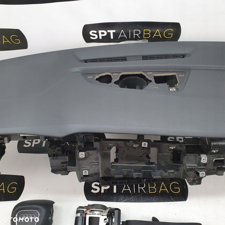 AUDI Q8 4M8 Q7 LIFT 4M0 DESKA ROZDZIELCZA KONSOLA KOKPIT PULPIT PODUSZKI AIRBAG AIR BAG PASY KIT SET - 3
