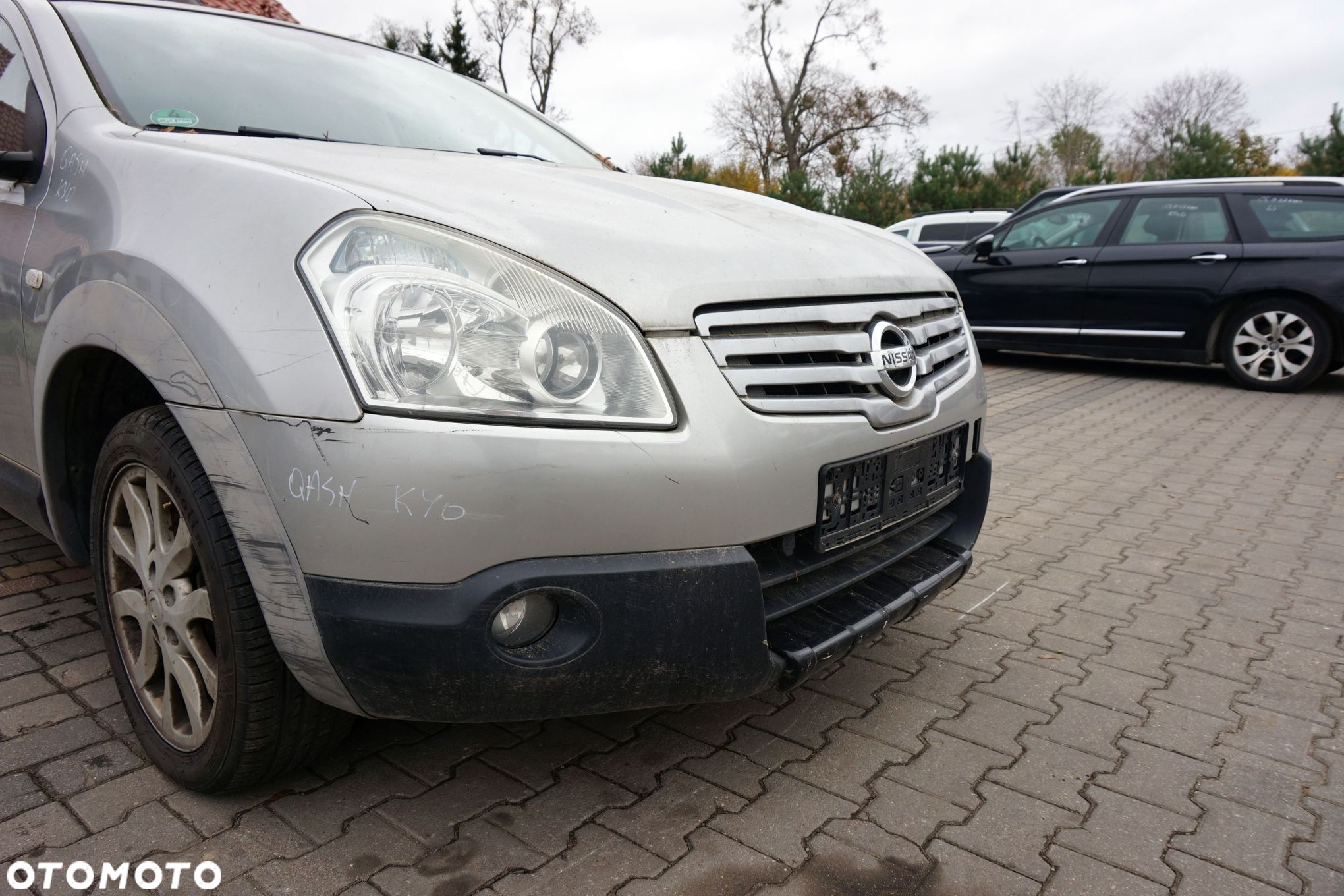 MASKA ZDERZAK BŁOTNIKI LAMPY QASHQAI+2 I J10 KY0  NISSAN 2008-2013 SREBRNY PRZÓD KOMPLETNY - 10