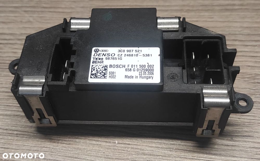 REZYSTOR OPORNIK DMUCHAWY NADMUCH 3C0907521 VW AUDI SEAT SKODA - 1