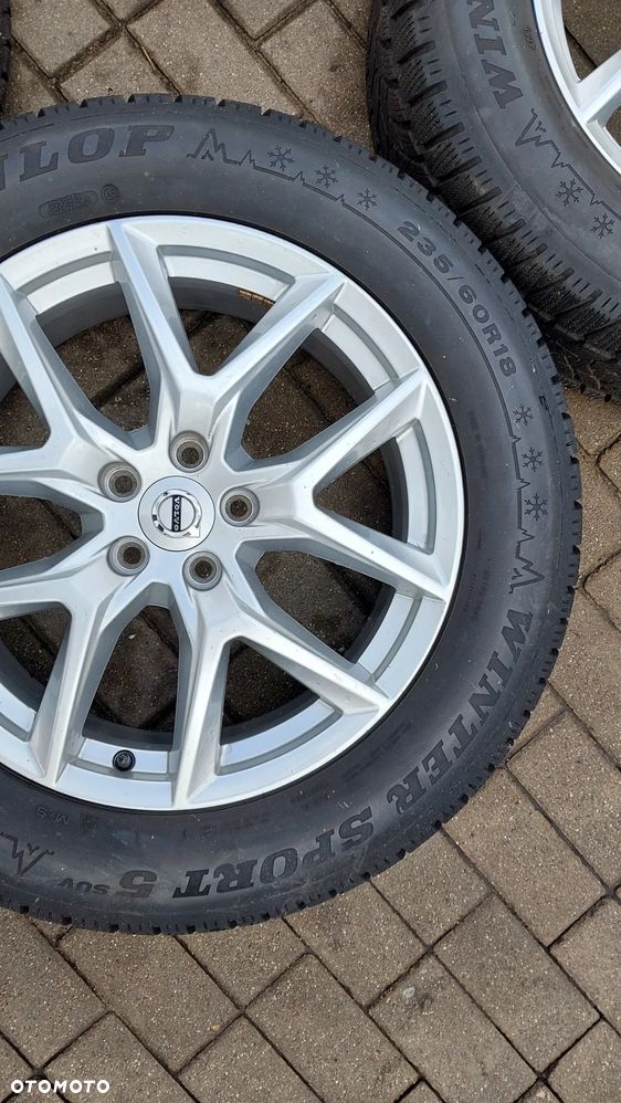 Komplet kol zimowych Volvo OE 31423851 7.5" x 18" 5x108 ET 50,5 235/60r18 zima - 4