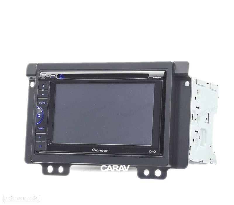 MOLDURA ADAPTADOR PRETO PARA RADIO 2-DIN PARA LAND ROVER FREELANDER 04-07 - 5