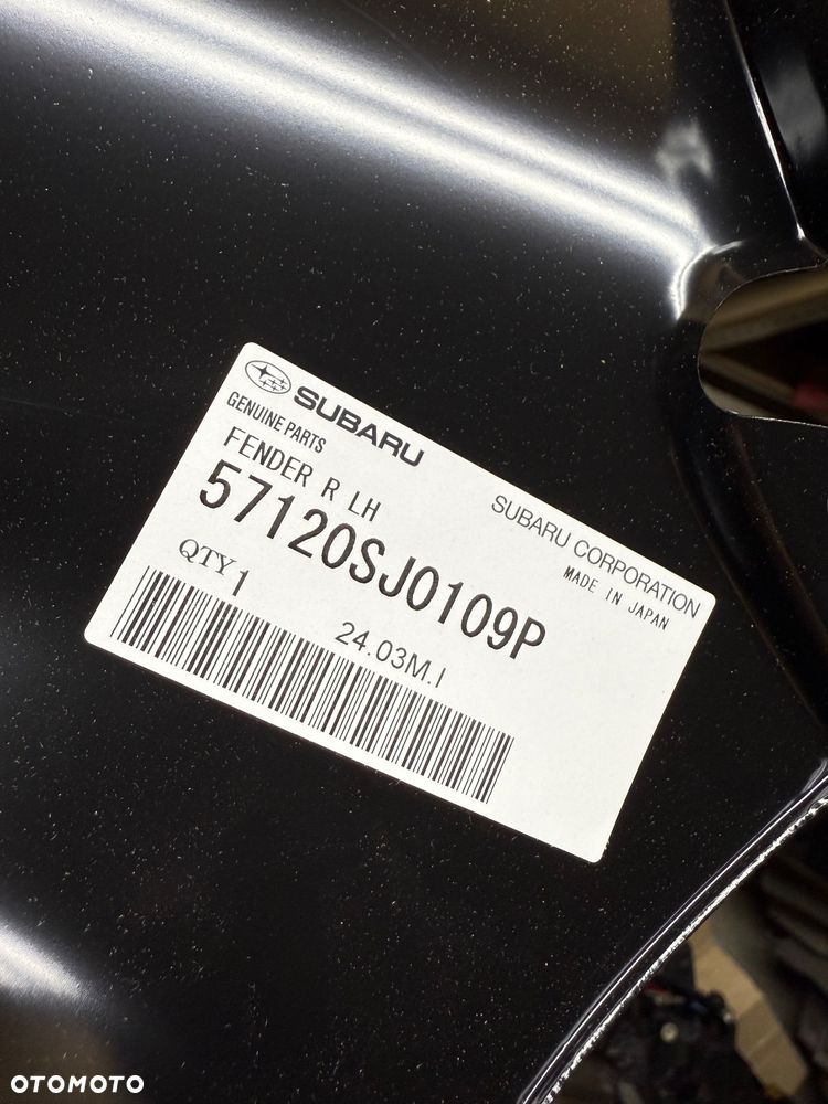 BŁOTNIK LEWY PRZÓD PRZEDNI SUBARU FORESTER V 57120SJ0109P NOWY ORYGINAŁ - 2