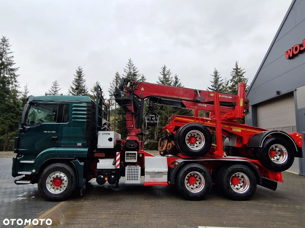 MAN do drewna drzewa lasu kłoda stos naczepa doll - 4