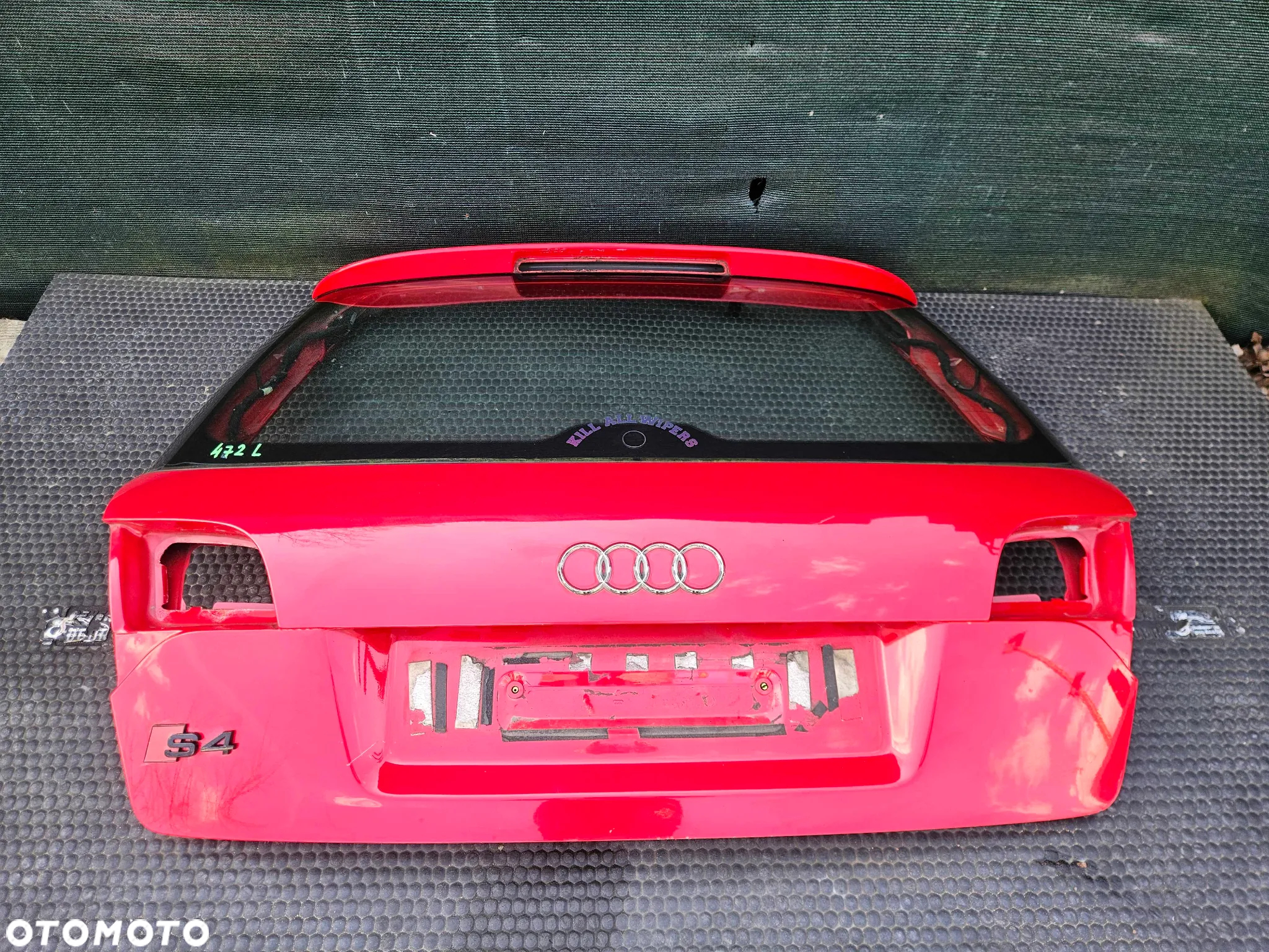 Klapa Pokrywa Bagażnika Lotka S-Line Szyba Czerwona Audi A4 B7 Kombi Avant - 7