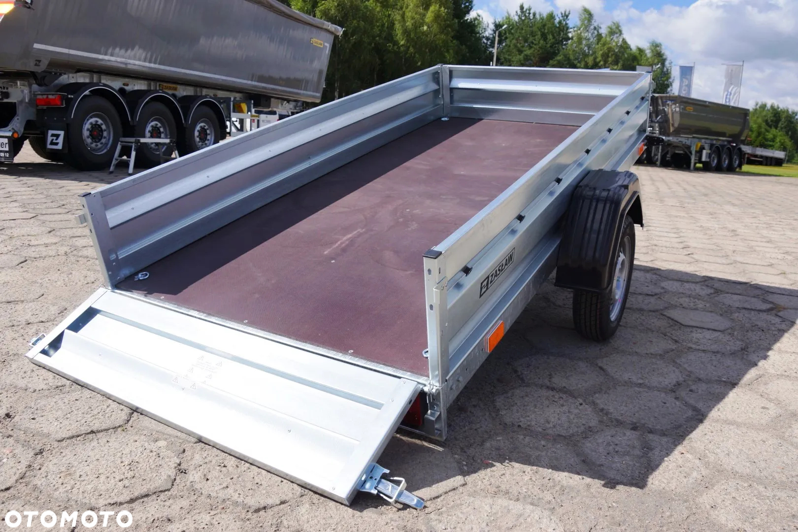Zaslaw 1 oś, przyczepa towarowa MOCNA I SOLDNA DMC 750 KG - 2