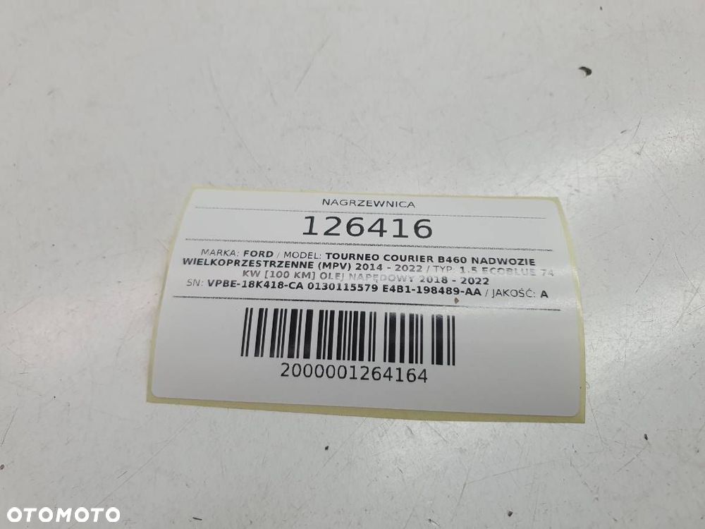 NAGRZEWNICA DMUCHAWA KOMPLETNA FORD TOURNEO COURIER - 6