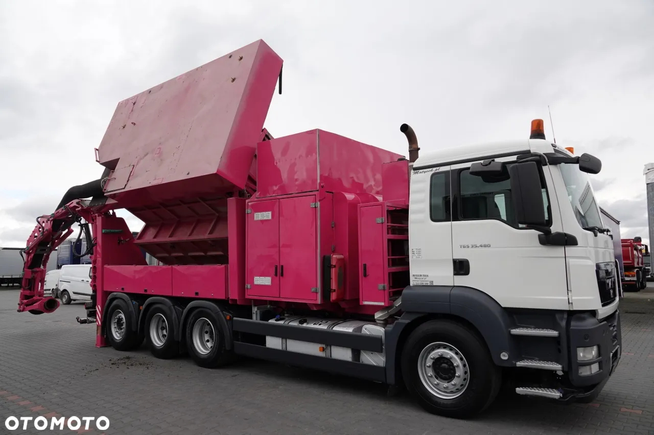 MAN TGS 35.480 / 8X4 / ASENIZACYJNY / ŁADOWARKA PRÓŻNIOWA / WUKO / MTS SAUGBAGGER /   STEROWANIE RADIOWE / - 8