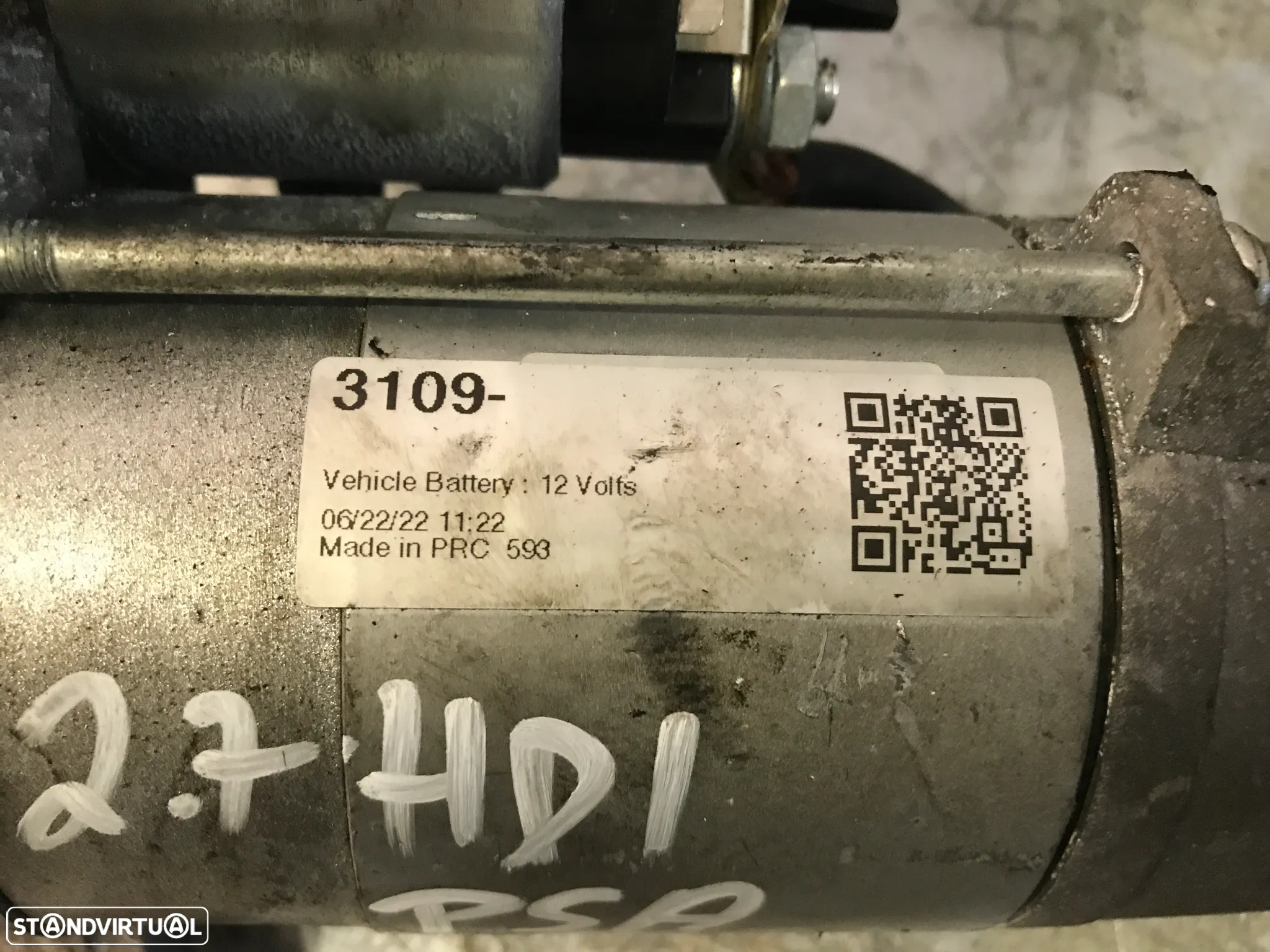 MOTOR DE ARRANQUE PEUGEOT 407 607 / CITROEN C5 C6 2.7HDI - 4