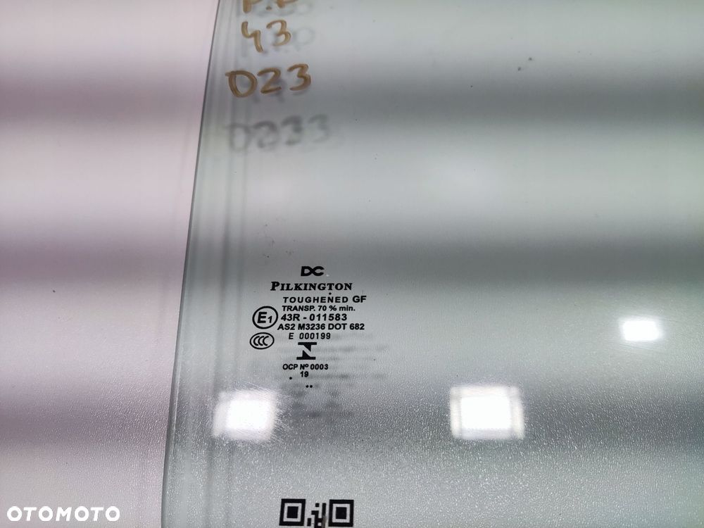 szyba drzwi prawa prawy przód przednia nissan navara iv d23 np300 2015-2022 - 4