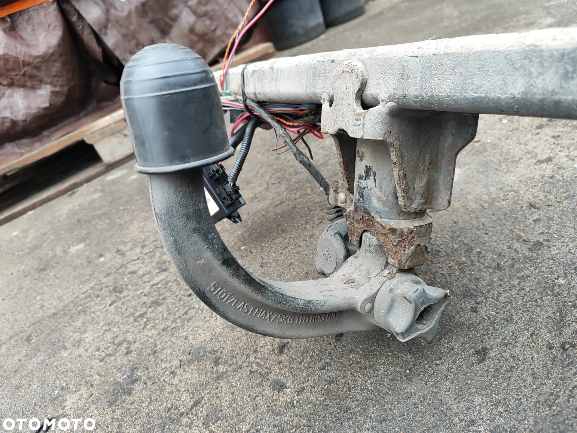 Volkswagen Touran I 1T0 03- hak holowniczy ORIS A50-X typ E378 / 1T0803881A wypinana kula wiązka + moduł 8E0907383A komplet do montażu, - 7