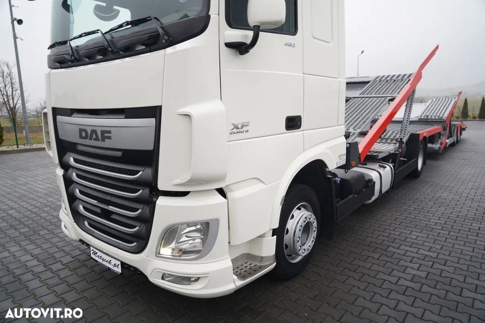 DAF XF 480 / LORA / LOHR / 16,5 M / 4 AUTOUTILE DE LIVRARE / 6 VEHICULE / AER CONDIȚIONAT PENTRU PARCARE / EURO 6 - 8