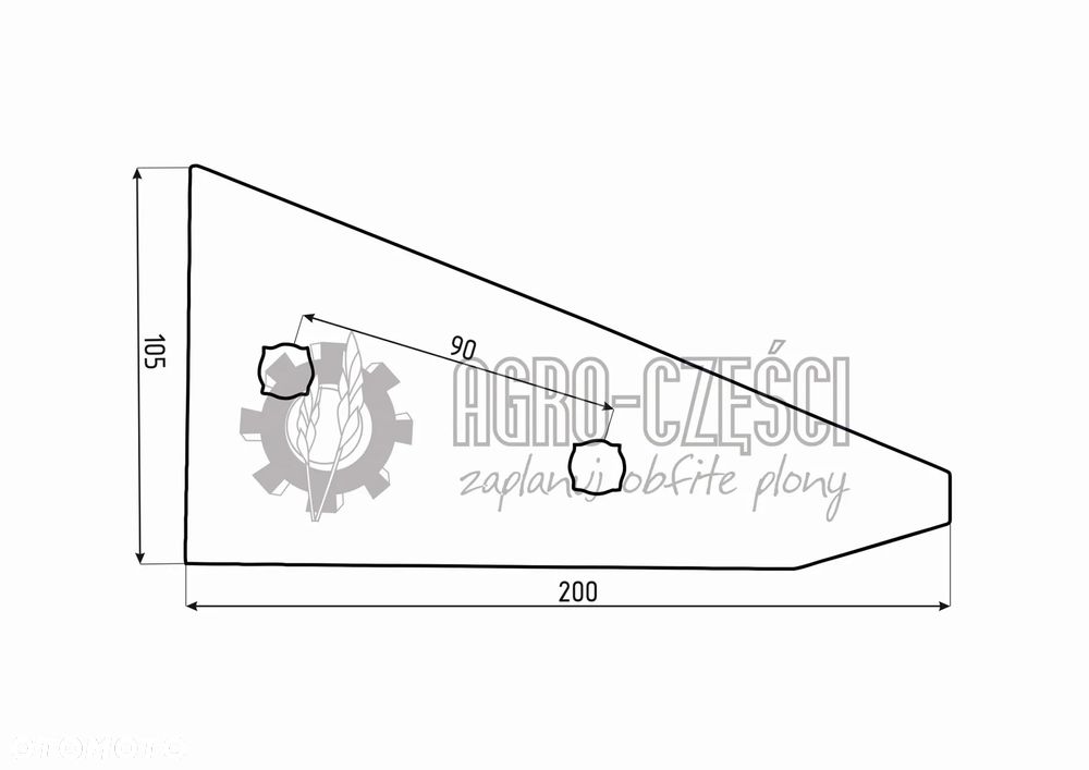 RABEWERK ELEMENT PŁOZY YP350W 27510205 iQ PARTS - 2