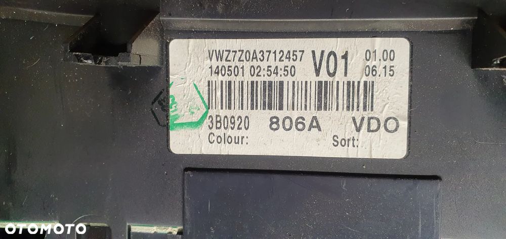 Licznik zegary VW Passat B5 FL 1.9 TDI 3B0920806A - 6