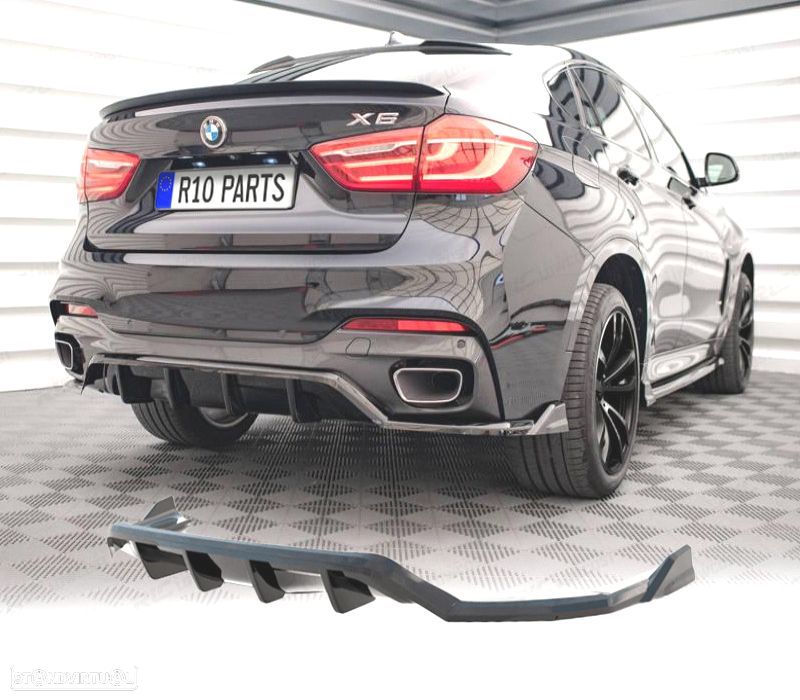 DIFUSOR BMW X6 G06 20-21 PRETO BRILHANTE - 1