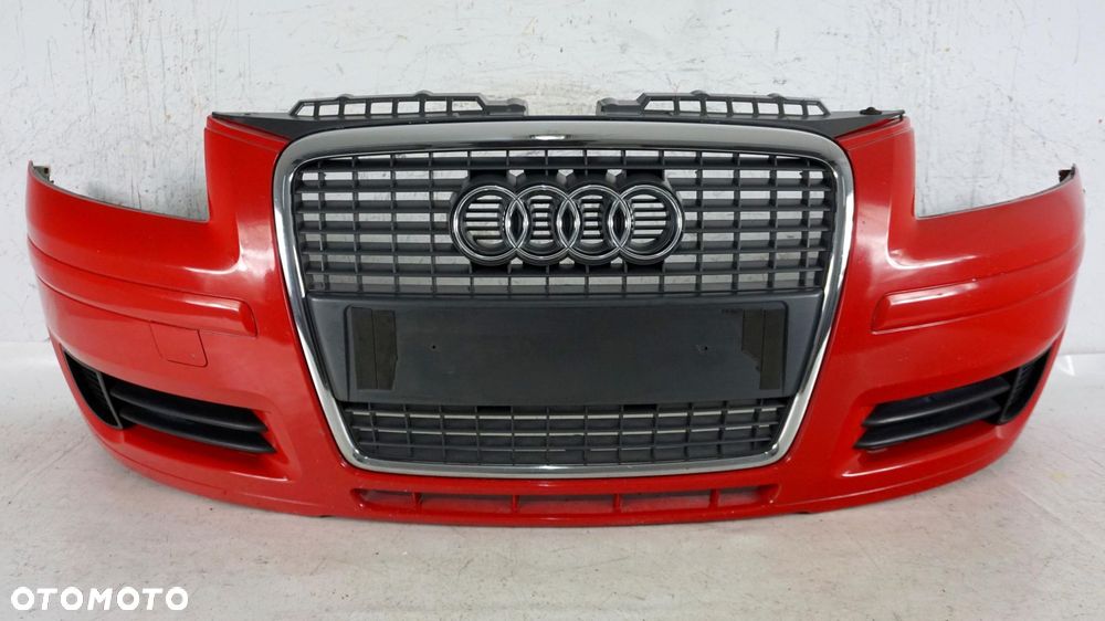 ZDERZAK PRZÓD PRZEDNI AUDI A3 8P 05-08 DUŻY GRILL ATRAPA 2005-2008 LY3J - 1