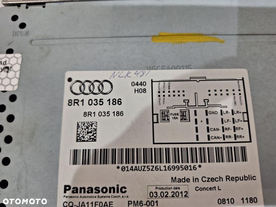 AUDI A4 B8 A5 8T Q5 8R LIFT RADIO CD CONCERT 8R1035186N 8R1035186 - 7