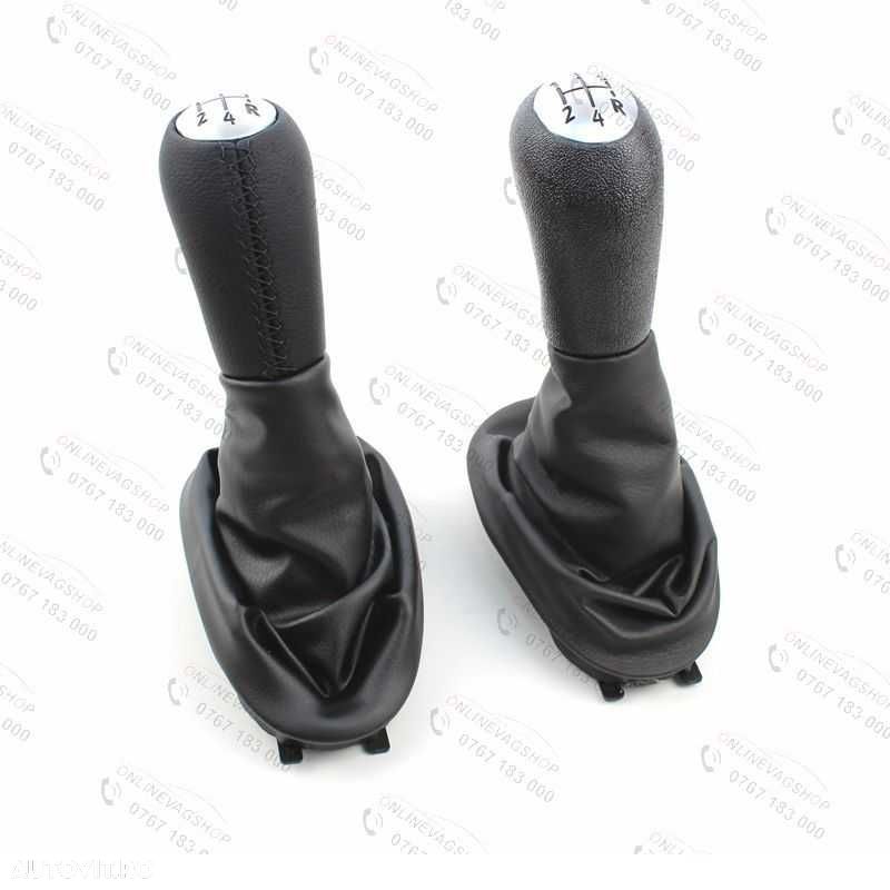 Nuca piele + manson schimbator Dacia Logan 2004-2012, Renault Clio 2 - 11