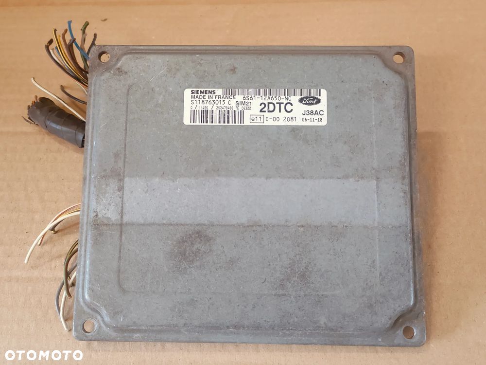 FORD FIESTA MK6 3D STEROWNIK SILNIKA 6S6112A650NC - 2