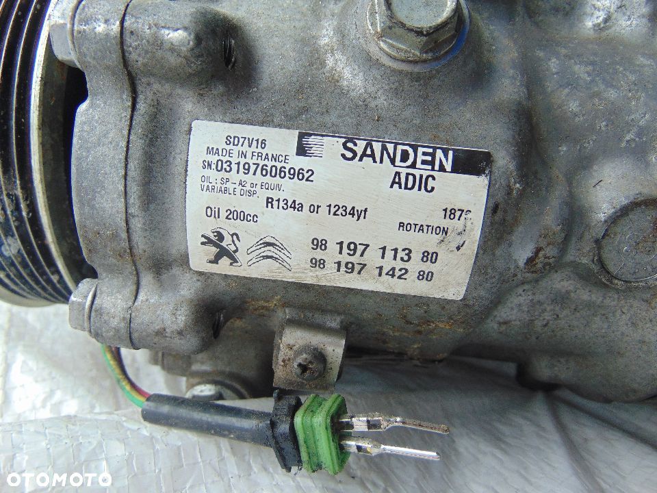 BOXER 2.0 HDI kompresor klimatyzacji 9819711380 - 2