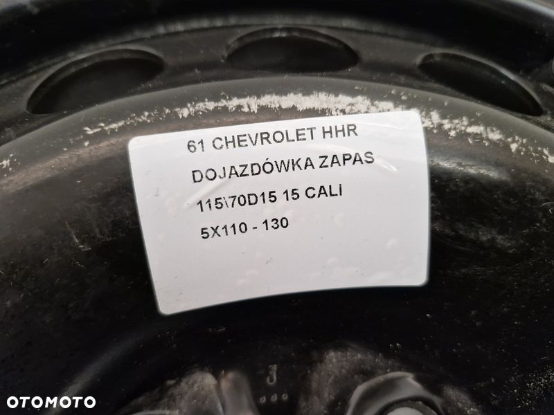 CHEVROLET HHR DOJAZDÓWKA ZAPAS 5X110 115/70 D15 15 CALI - 3