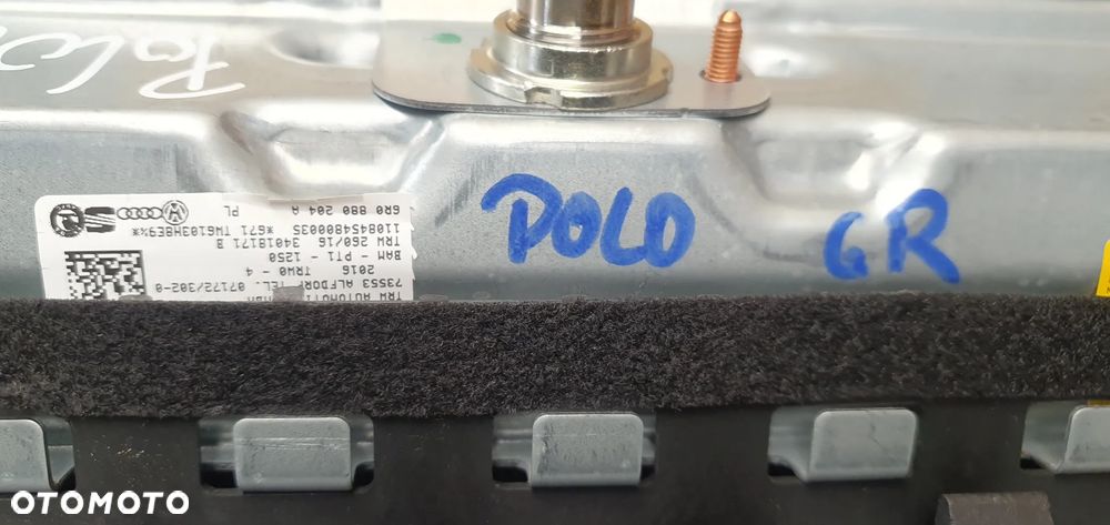 Zaślepka konsoli poduszki sensor AIRBAG zestaw naprawczy VW Polo V 6R - 6