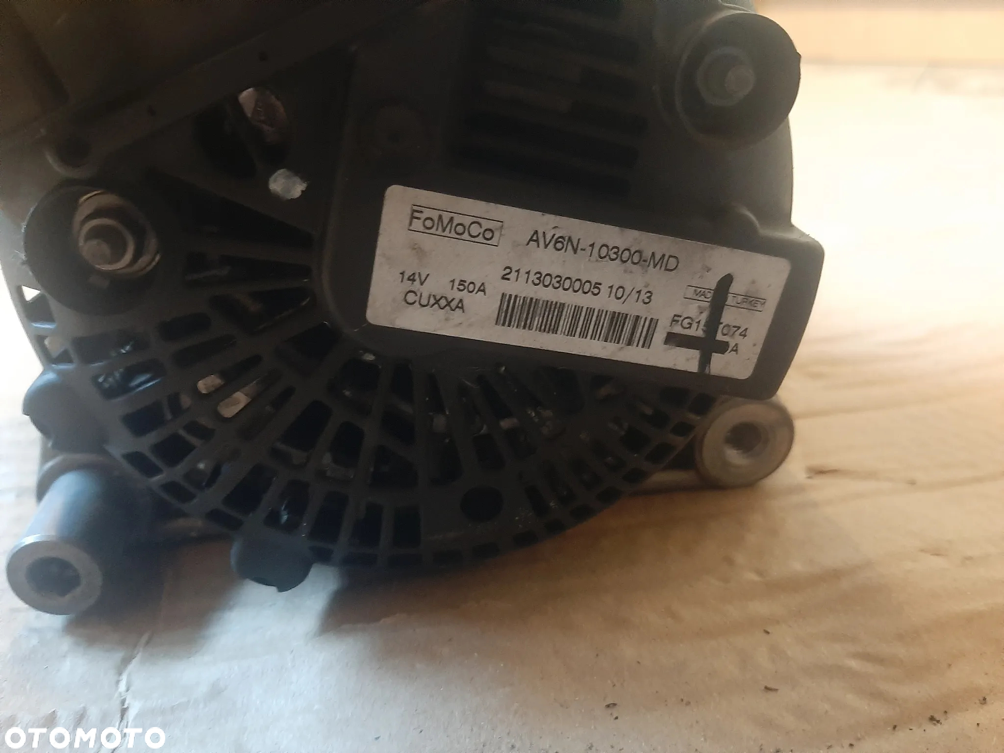 Alternator FORD KUGA II 2.0 TDCI AV6N-10300MD - 3