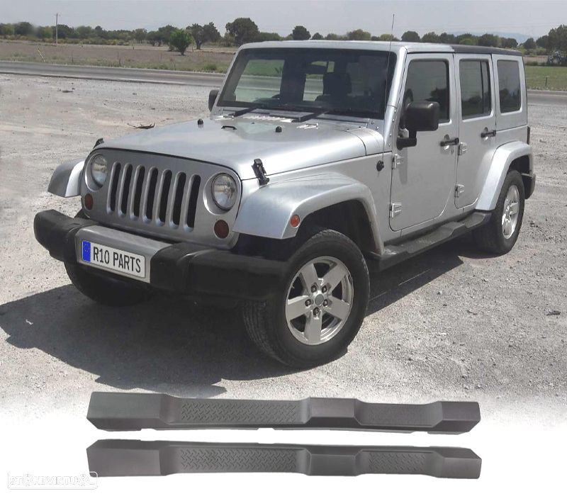 ESTRIBOS JEEP WRANGLER 4P 07-17 PRETO - 1