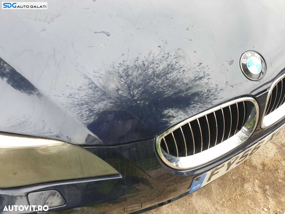 Capota Motor BMW Seria 5 E60 E61 2003 - 2007 Culoare Monaco Blau Metallic [1651] - 4