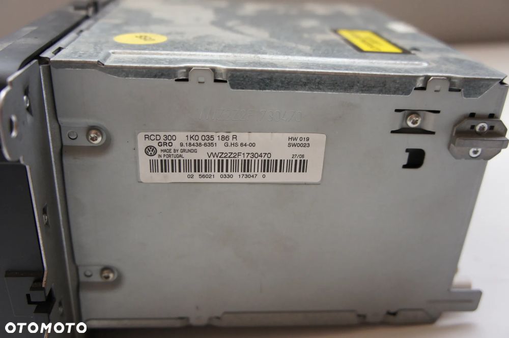 NR 56 Radioodtwarzacz RCD 300 Volkswagen VW, Audi, Seat, Skoda 1K0035186AA - 4
