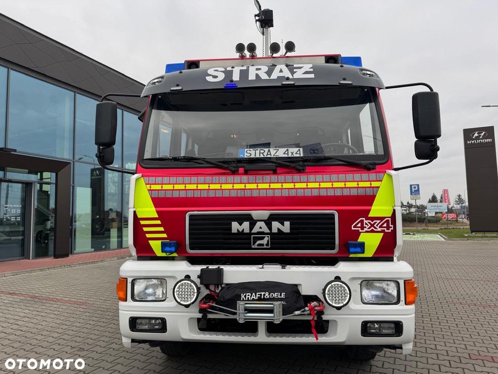 MAN MAN STRAŻ 4x4 WÓZ STRAŻACKI MAN 4x4 14.250 Blokady reduktory 3,2t wody pożarniczy CNBOP Gwarancja! - 26
