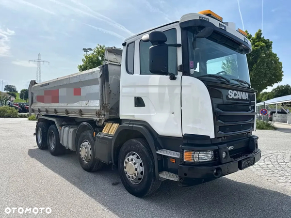 Scania G450 8x4 / Trójstronna Wywrotka / 1. właściciel / 2016 / Półautomat/Bordmatik