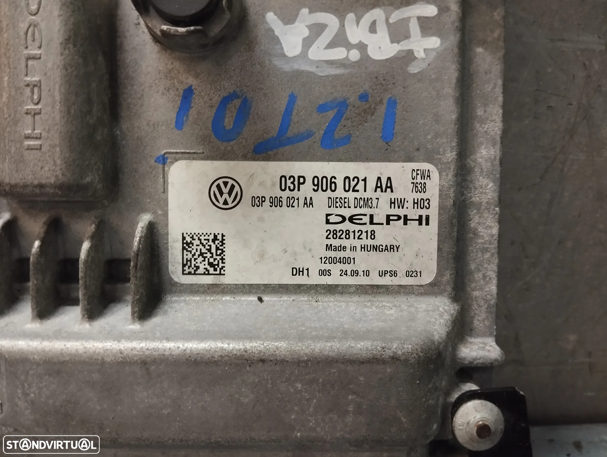 CENTRALINA DO MOTOR SEAT IBIZA IV 6J 1.2TDI REF 03P906021AA 28281218 DCM3.7 - 2