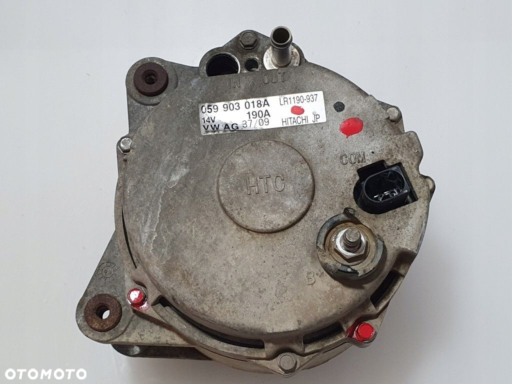 AUDI Q7 4.2 TDI ALTERNATOR 059903018A 190A 14V ORYGINAŁ - 7
