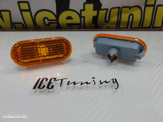 Piscas laterais VW Bora, Golf 3, Golf 4, caddy, fox, Eos, Lupo, Passat 35i, 3B, 3BG, Polo 6N, 6N2, 9N, vento, T5, Sharan, jetta 3, Multivan Transporter, Vento +96, Seat Ibiza 6K, 6L, 6J, Toledo, Arosa, Leon 1M, Leon 1p, Alhambra, Cordoba, Variant, Vario, Exeo, Inca, Altea, Altea XL fundo laranja JDM LOOK - 5