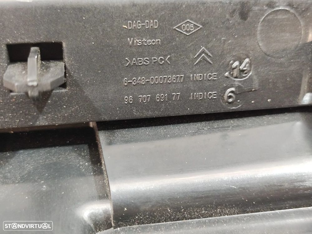 Consola Central Original Citroen DS5 Com Comutador Abertura De Vidros Travão Elétrico Cinzeiro - 6