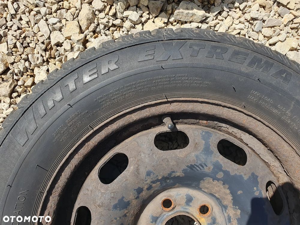 4x KOŁA FELGI STALOWE 15" ET38 6Jx15 5X100 + OPONY ZIMOWE 195/65 R15 COLLIN'S WINTER EXTREMA VOLKSWAGEN GOLF IV BORA POLO AUDI A3 SEAT LEON TOLEDO IBIZA SKODA FABIA OCTAVIA RAPID PRAKTIK KOMPLET 4 SZTUKI - 10