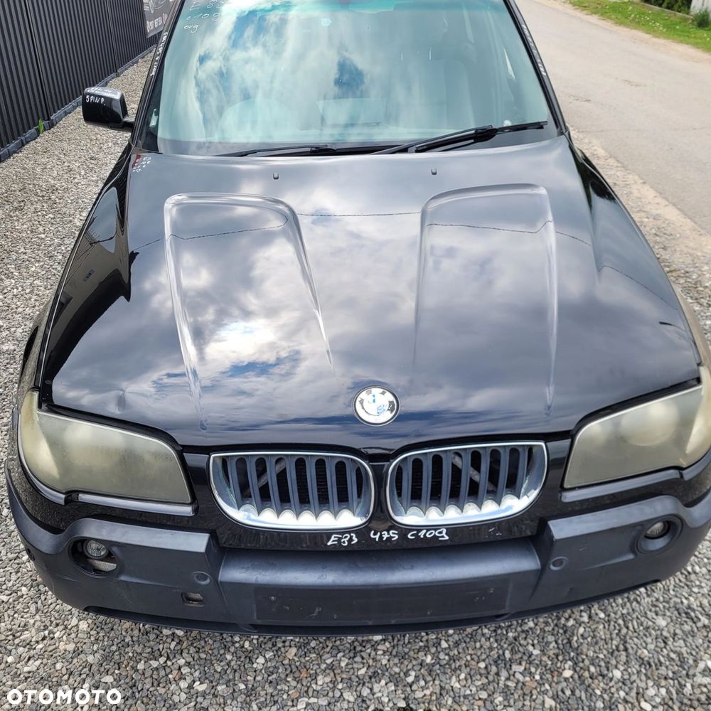 MASKA POKRYWA SILNIKA BMW X3 E83 475 BLACKSAPPHIRE ORYGINALNY LAKIER C109 - 1