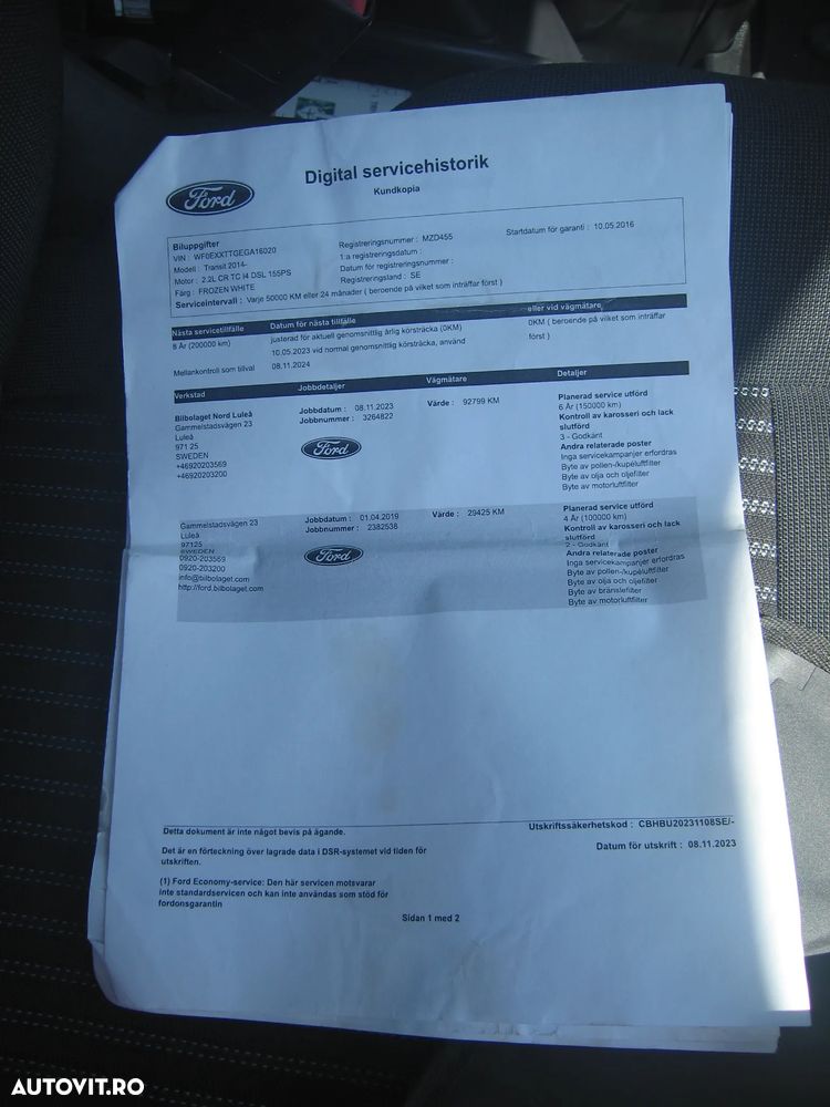 Ford TRANSIT . 6 Loc. PLATFORMĂ MIXTĂ . AC - 20