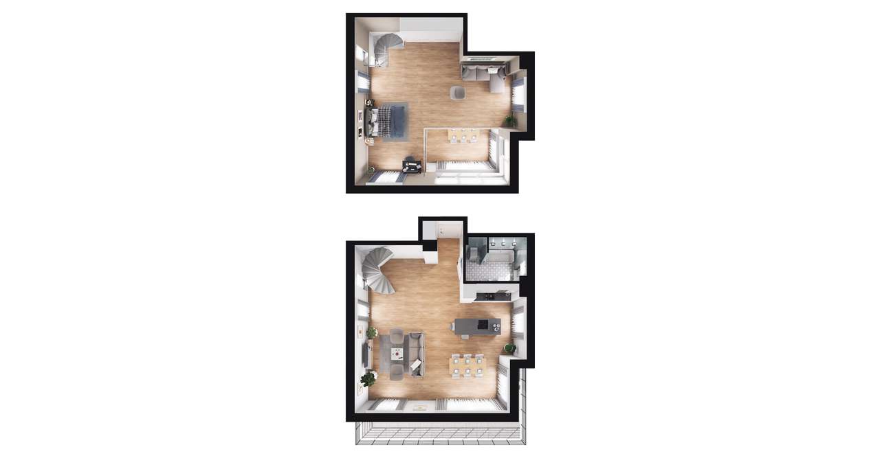 2-pokojowe mieszkanie 104m2 + balkon Bezpośrednio - Pełny obrazek: 2/14