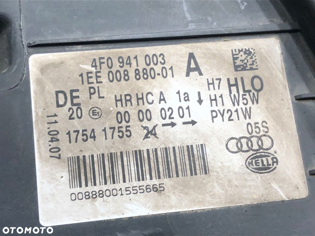 REFLEKTOR LEWY PRZÓD - 434.00 PLN - AUDI A6 C6 (4F2) 2004 - 2011 2.0 TDI 103 kW [140 KM] olej - 3