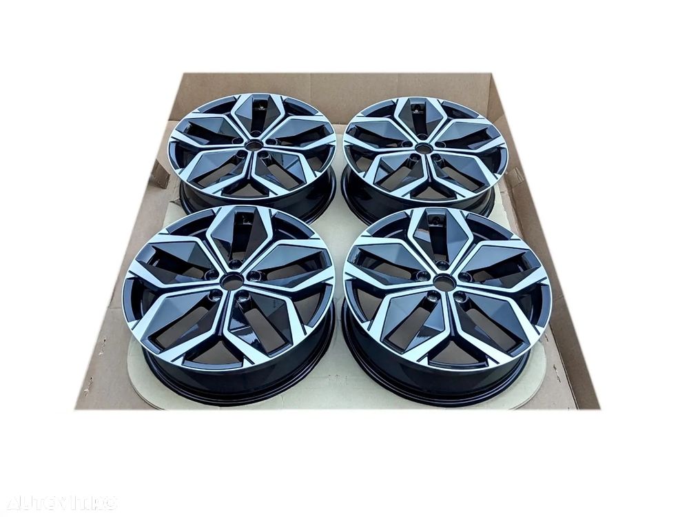 Janta NOUA  Aliaj 6.5JX20 Renault ET 33, PCD 5x114.3, CB 66.1, OEM 40005730 5 prezoane, 114.3 mm distanta intre prezoane, 66.1 fiu flansa, Culoare negru/argintiu JANTA ORIGINALA - 4