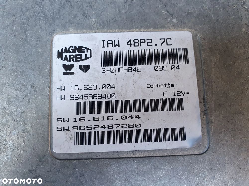 CITROEN PEUGEOT KOMPUTER 9645989480 9652487280 IAW48P2.7C CITROEN C3 C2 - 2