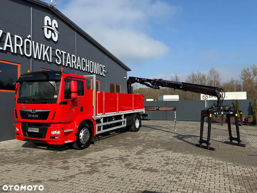 MAN TGM 18.250 // E6 // org. 92000km !!! // 4x2 // manual // skrzynia + HDS HMF z pilotem // TGS TGX TGL budowlanka żuraw dzwig kran crane - 11