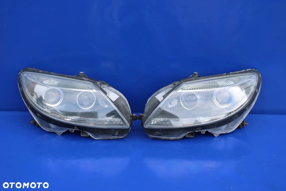 Reflektor prawy lewy czarny bi xenon bixenon lampa prawa lewa ILS OE Mercedes CL63 AMG W216 C216 Euro - 18