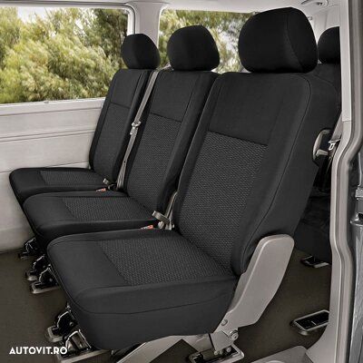 Husa scaune pentru VW Transporter T6 din 2015, 2 randuri 1+1+1 - 1